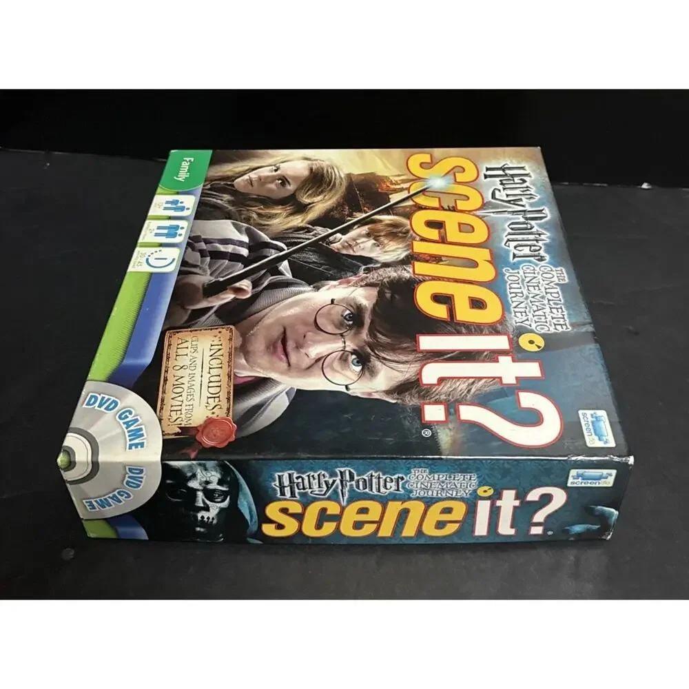 Scene It Harry Potter Complete Cinematic Journey Game Complete DVD Cards Sealed